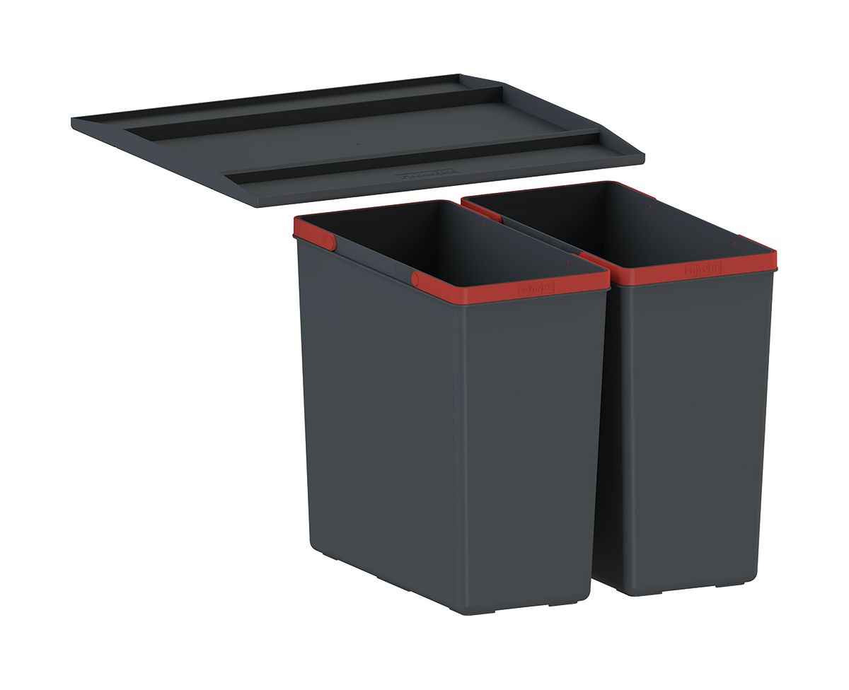 Franke EasySort contenitore per rifiuti 29 l nero-rosso 121.0494.182