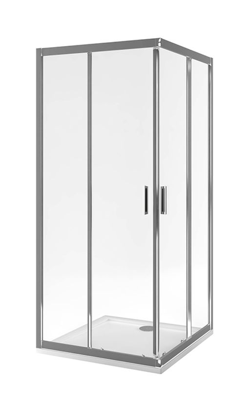 Actima Seria 201 box doccia 80x80 cm quadrato cromo lucida/vetro trasparente KAAC.1802.800/N