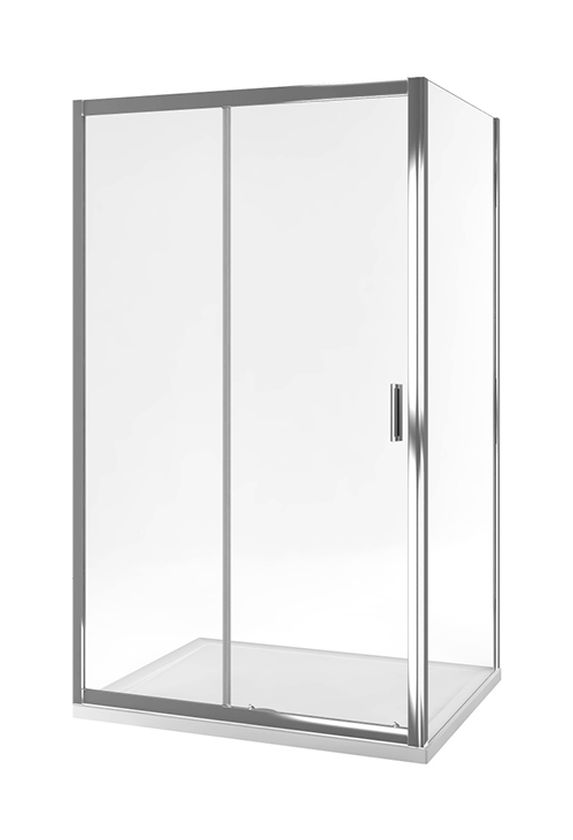 Actima Seria 201 parete doccia 90 cm cromo lucida/vetro trasparente KAAC.1806.900.LP