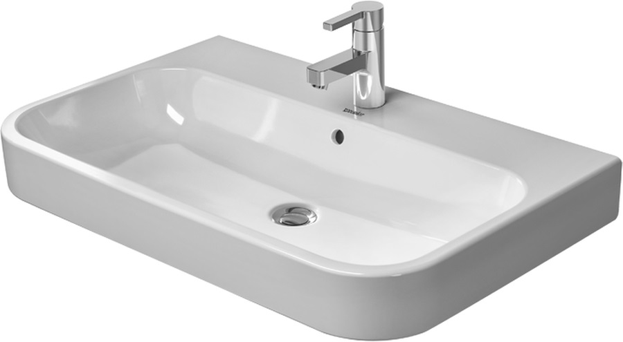 Duravit Happy D.2 lavabo 80x50.5 cm rettangolare da mobile bianco 23188000001