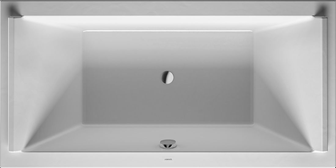 Duravit Starck vasca da bagno rettangolare 180x90 cm bianco 700339000000000