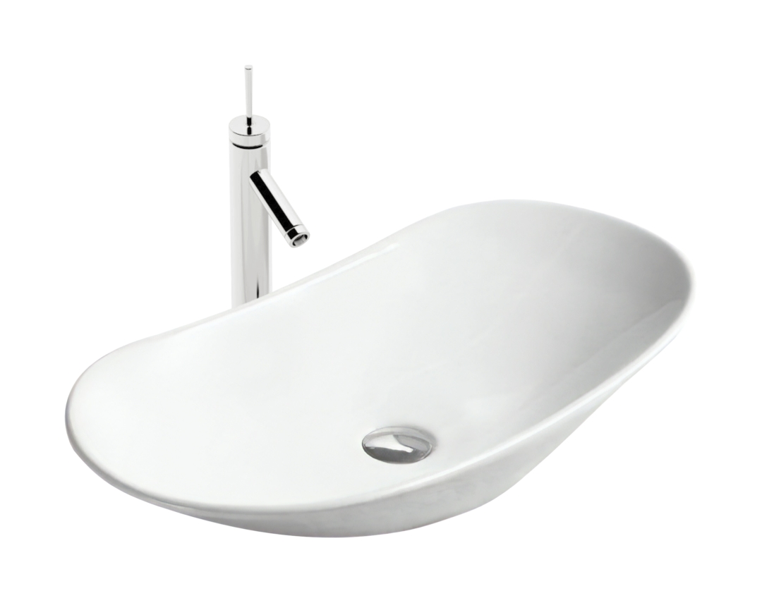 Rea Royal lavabo 62x36 cm ovale da appoggio bianco REA-U0441