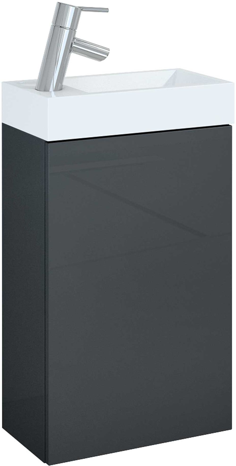 Elita Young Basic lavabo con armadietto 40.2 cm antracite RE166042006610