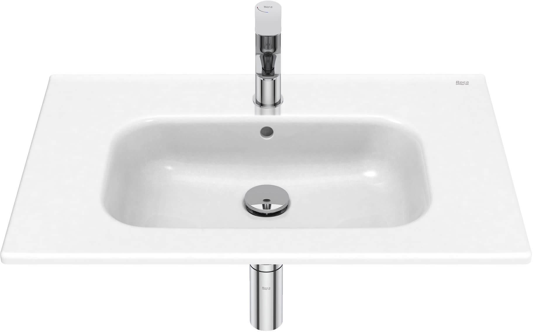 Roca Victoria Basic lavabo 70x45 cm rettangolare da mobile bianco A32799D000