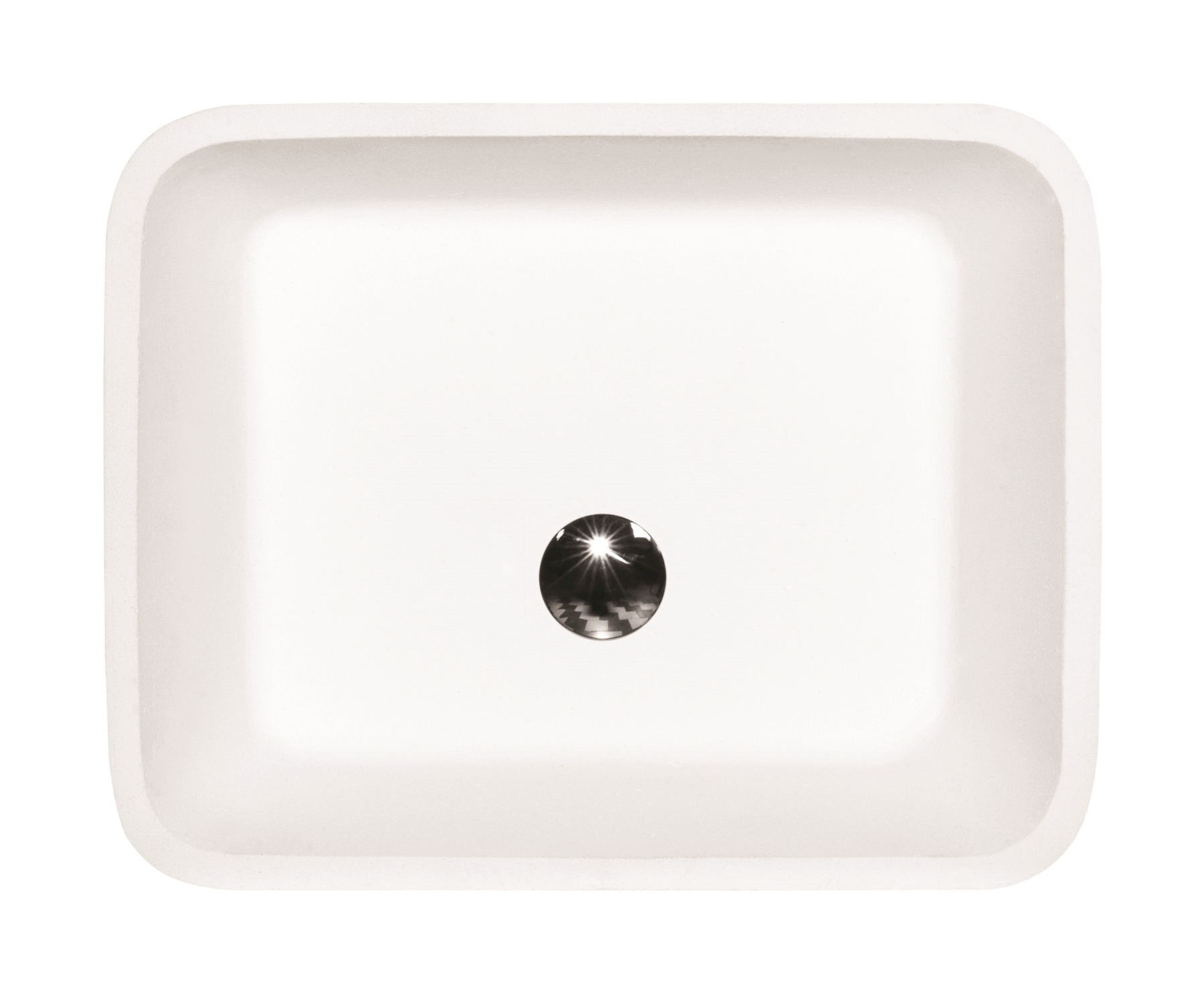 Besco Assos lavabo 50x40 cm rettangolare da appoggio bianco lucida #UMD-A-NB