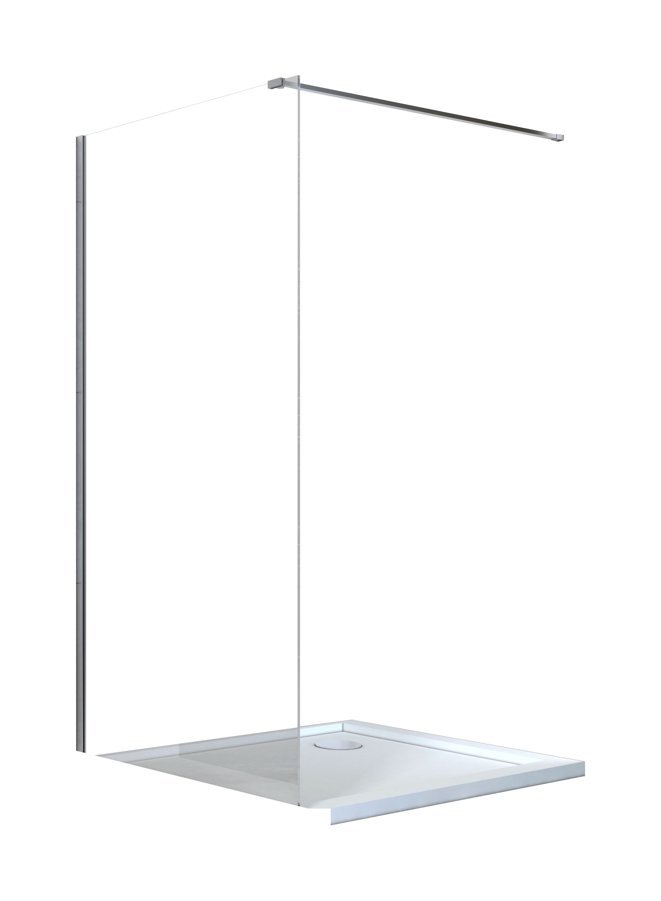 Besco Aveo parete doccia 110 cm cromo lucida/vetro trasparente AV-110-195-C