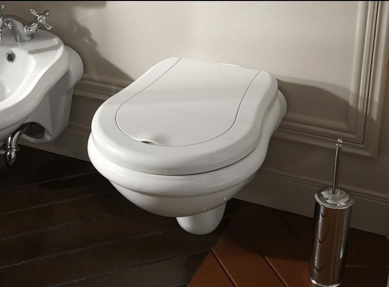 Kerasan Retro vaso wc sospeso nero 101504