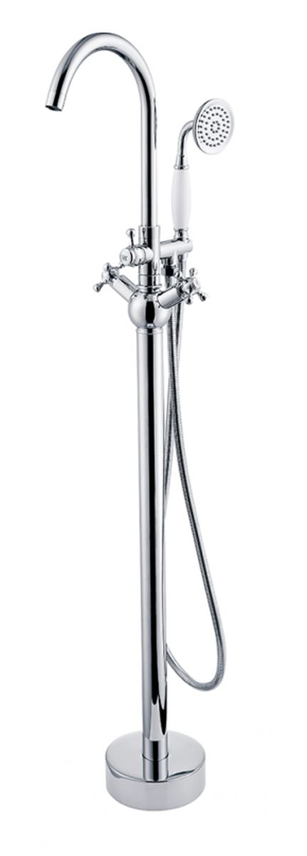 Besco Retro rubinetto per vasca e doccia a terra cromo BW-RI-CH