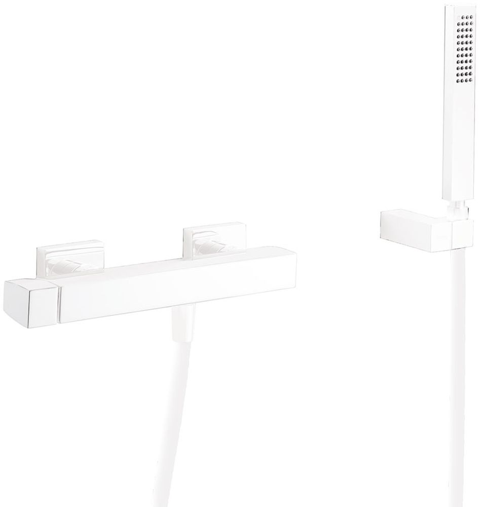 Tres Slim Exclusive rubinetto per doccia a parete bianco 202.167.01.BM