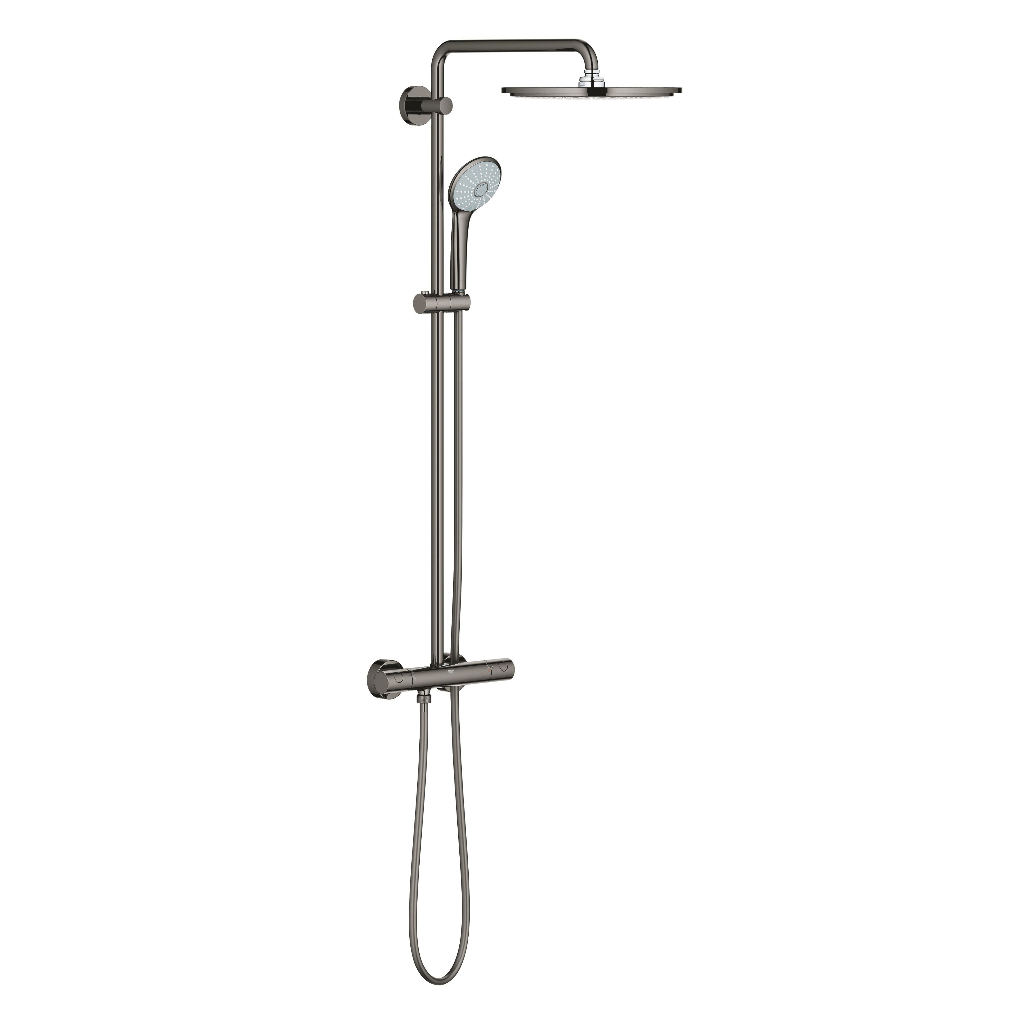 Grohe Euphoria set doccia a parete con termostato con soffione Hard Graphite 26075A00