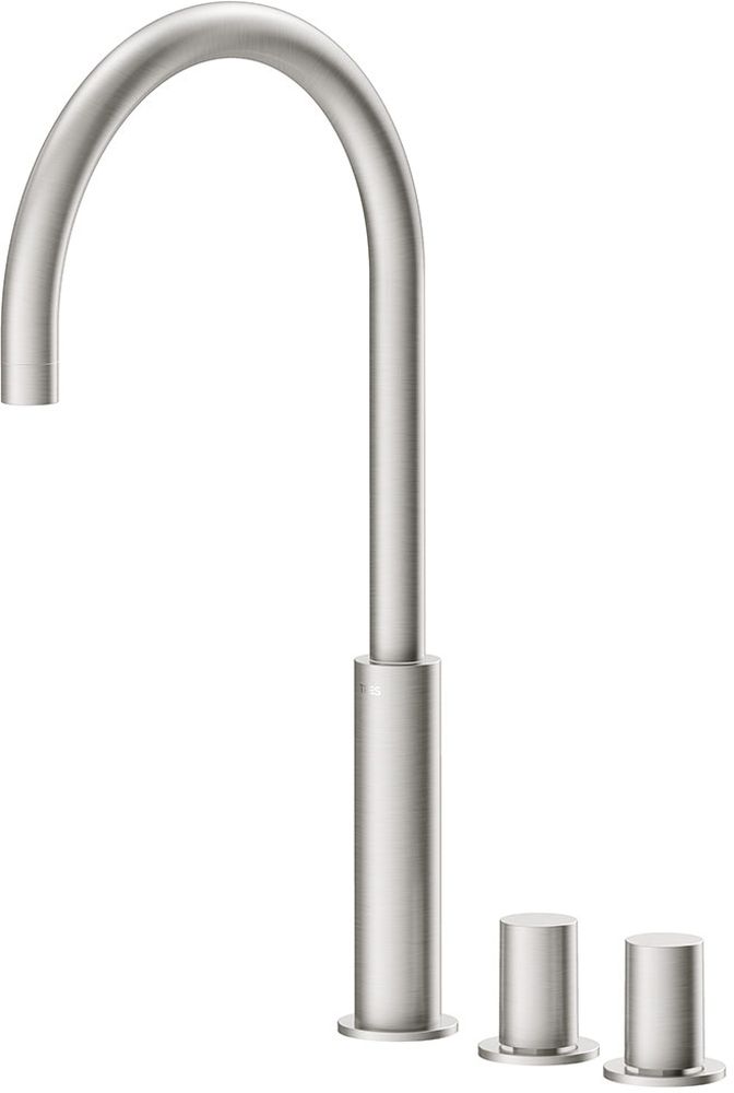 Tres Study Exclusive rubinetto per lavabo verticale acciaio 061.105.02.AC