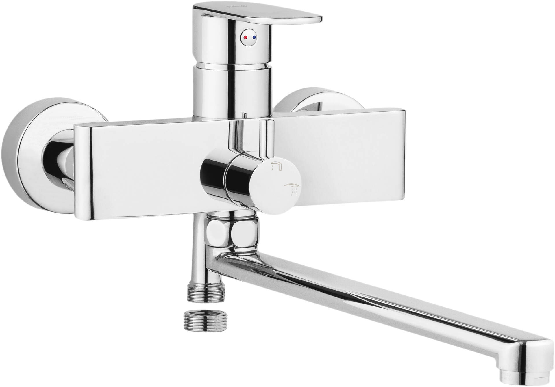 Deante Alpinia rubinetto per lavabo a parete cromo BGA_056M