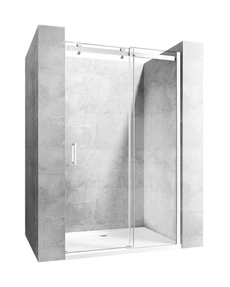 Rea Nixon-2 porta doccia 140 cm scorrevole cromo lucida/vetro trasparente REA-K5007