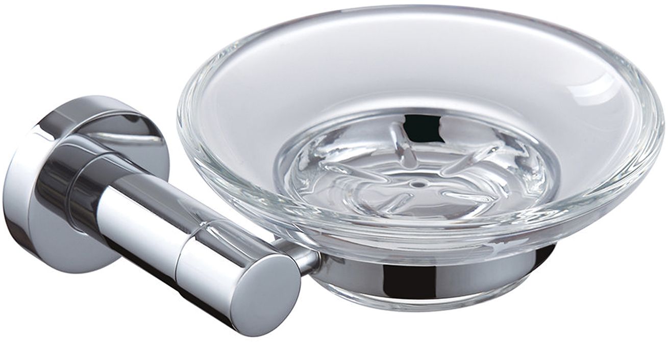 Omnires Modern Project portasapone a parete cromo-trasparente MP60420CR