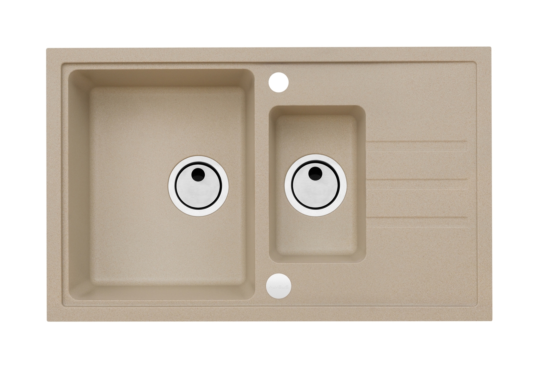 Alveus Intermezzo lavello in granito 78x48 cm beige 1307055