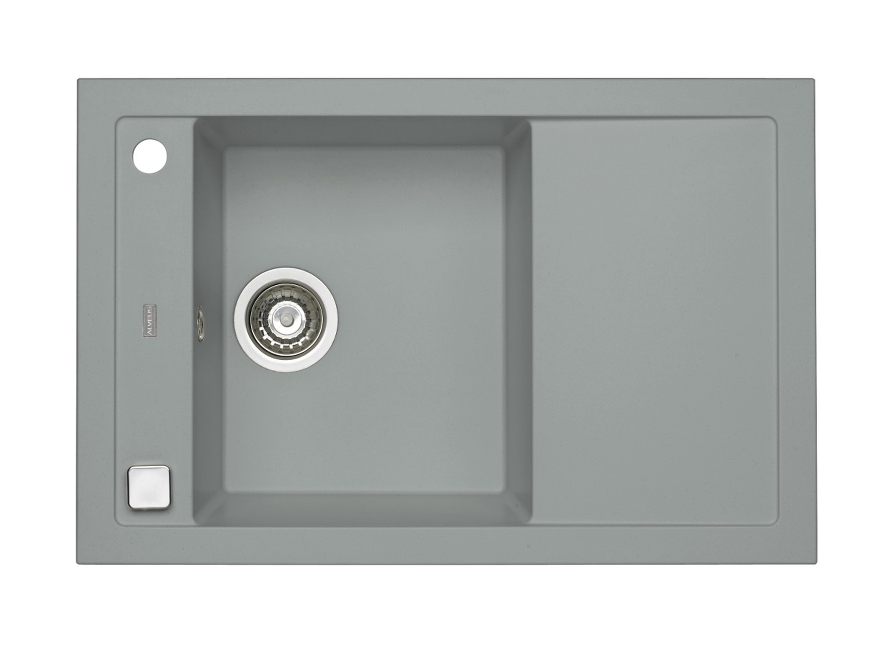 Alveus Formic lavello in granito 76x50 cm grigio/grafite/inox 4403081