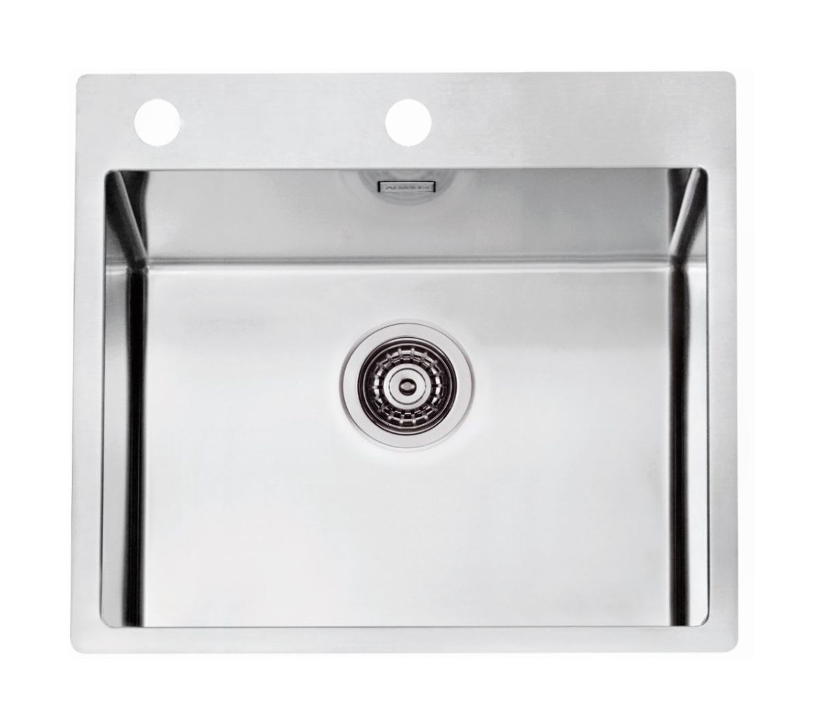 Alveus Pure lavello in acciaio 56.5x52.5 cm acciaio 1122385