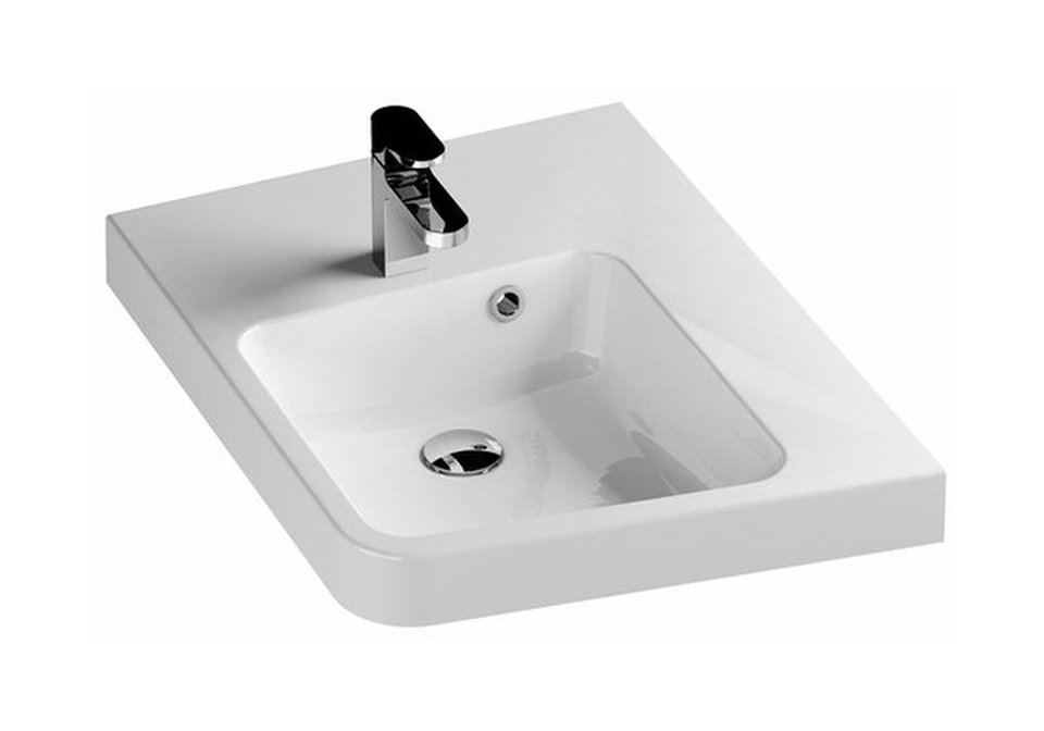 Ravak BeHappy II lavabo 66.5x50 cm angolare bianco XJAP1100001