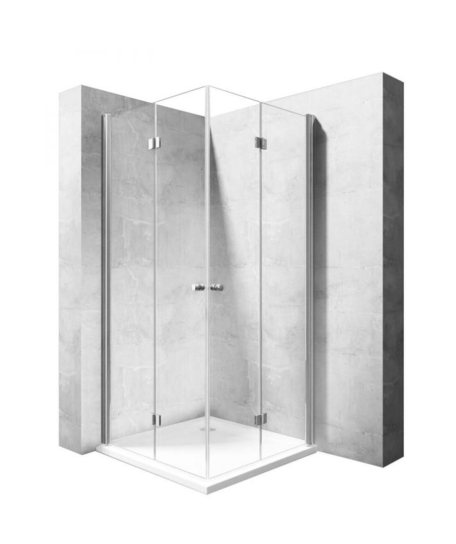 Rea Fold N box doccia 90x90 cm quadrato cromo lucida/vetro trasparente REA-K9991