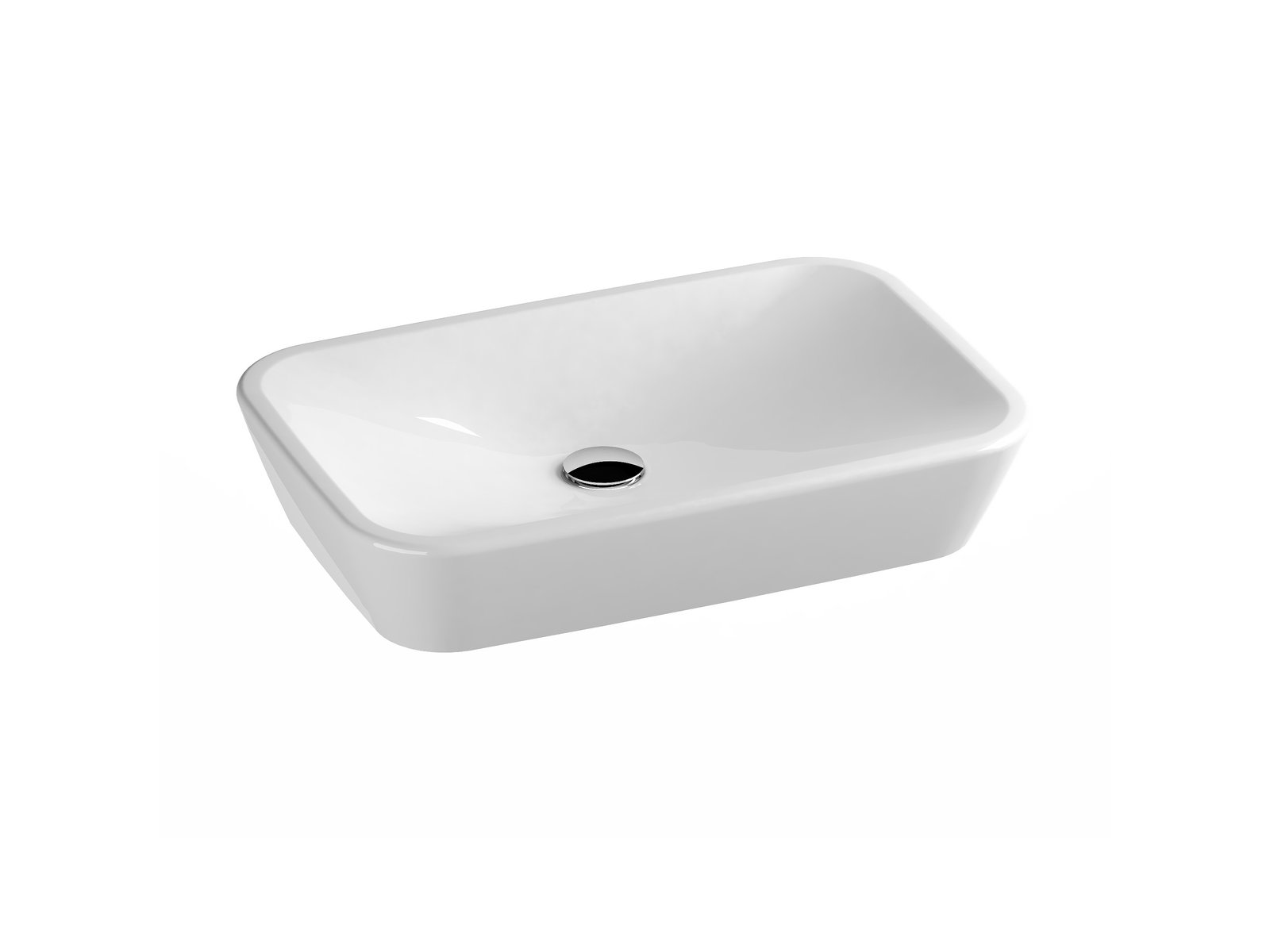 Ravak Ceramic lavabo 60x40 cm ovale da appoggio bianco XJX01160002