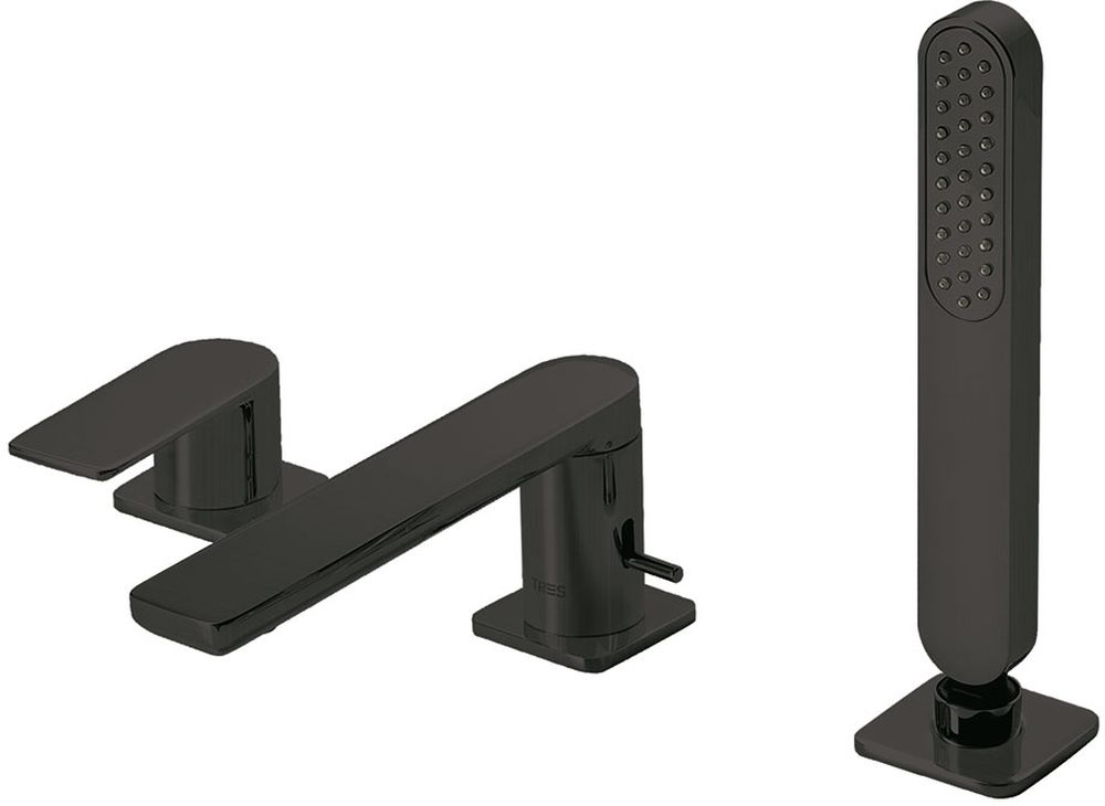 Tres Loft Colors rubinetto per vasca e doccia bordo vasca nero 200.162.03.NM