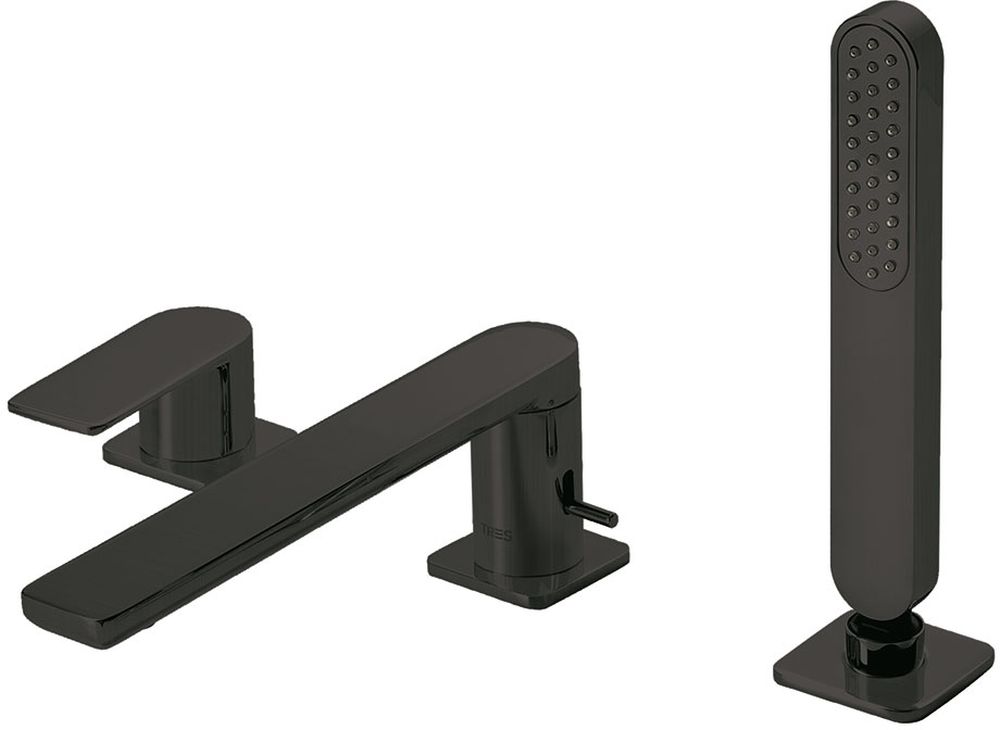 Tres Loft Colors rubinetto per vasca e doccia bordo vasca nero 200.162.01.NM