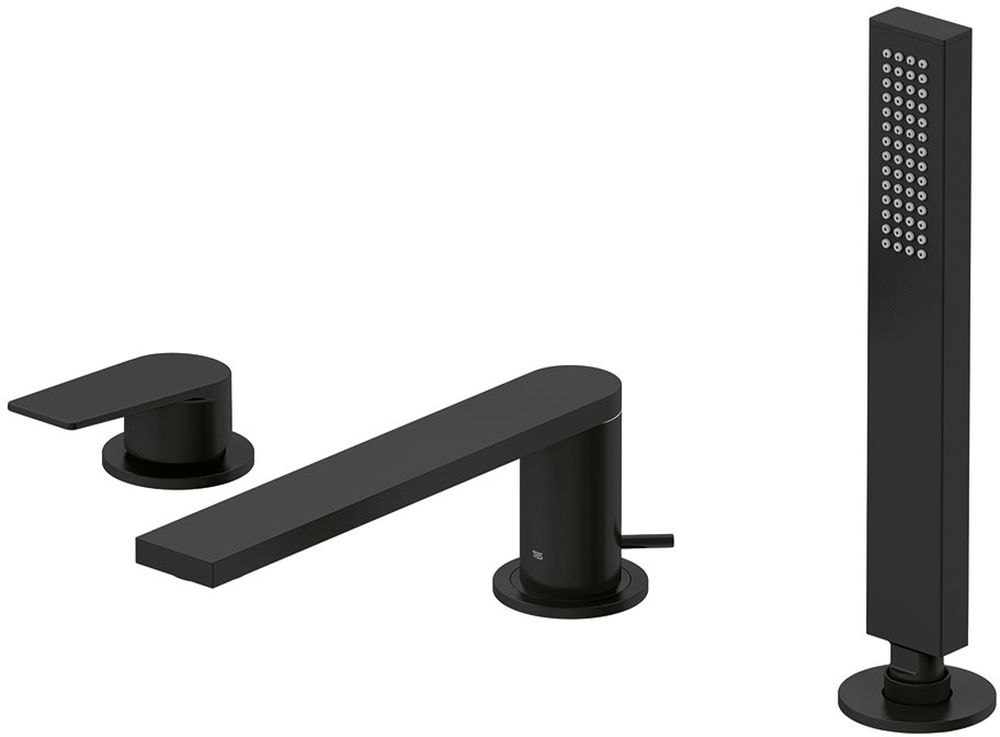Tres Project rubinetto per vasca e doccia bordo vasca nero 211.161.01.NM