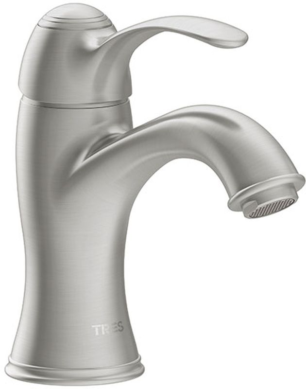 Tres Monoclasic rubinetto per lavabo verticale acciaio 242.103.01.AC