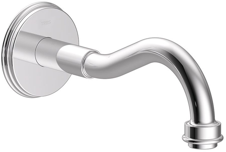 Tres Monoclasic bocca di erogazione per rubinetto per lavabo cromo 242.173.01