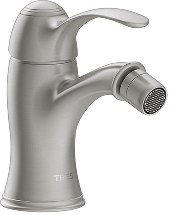 Tres Monoclasic rubinetto per bidet verticale acciaio 242.120.01.AC
