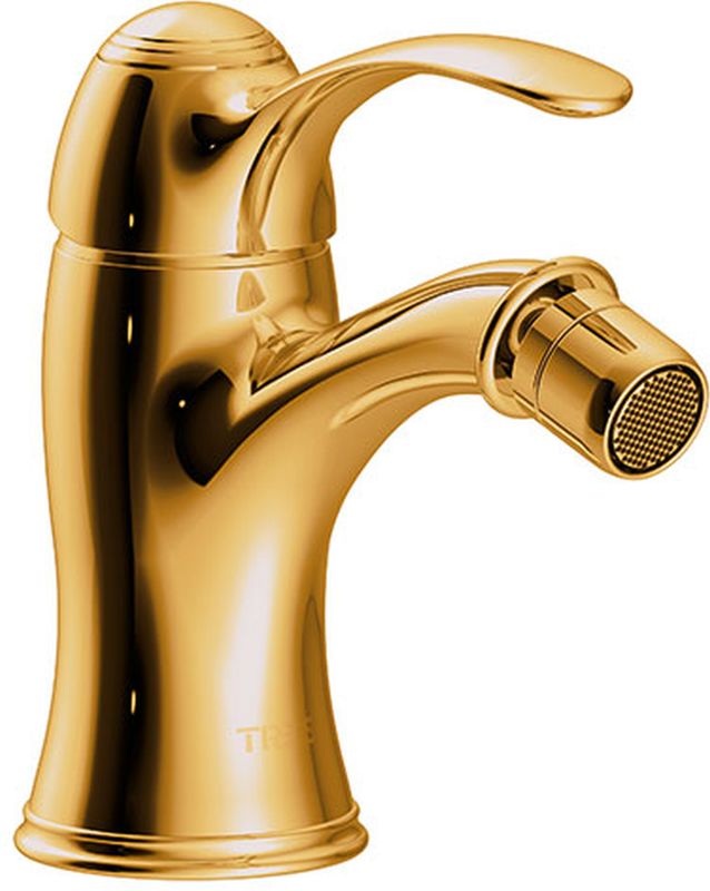 Tres Monoclasic rubinetto per bidet verticale oro 242.120.01.OR