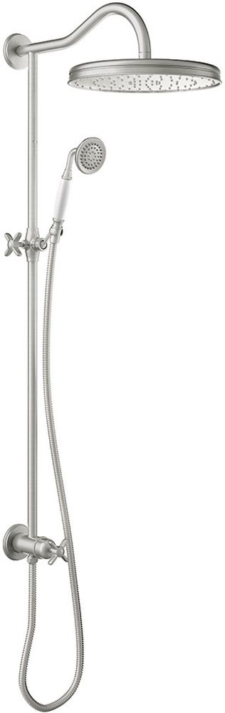 Tres Monoclasic set doccia a parete acciaio 242.476.02.AC