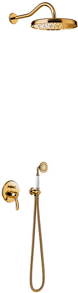 Tres Monoclasic set doccia da incasso con soffione oro 242.180.03.OR