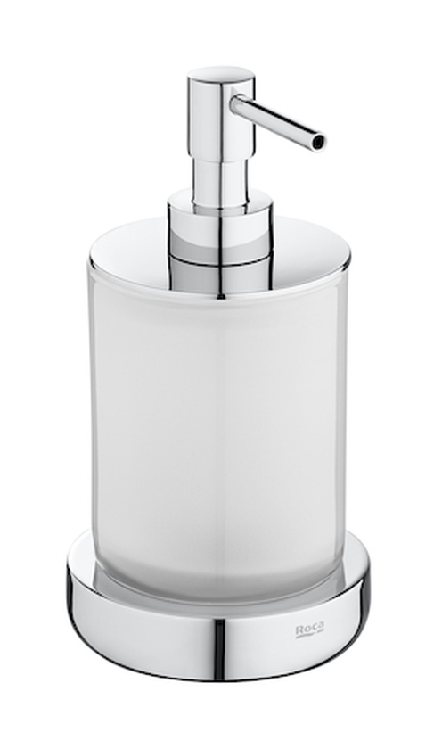 Roca Tempo dispenser di sapone liquido 280 ml cromo-vetro A817026001