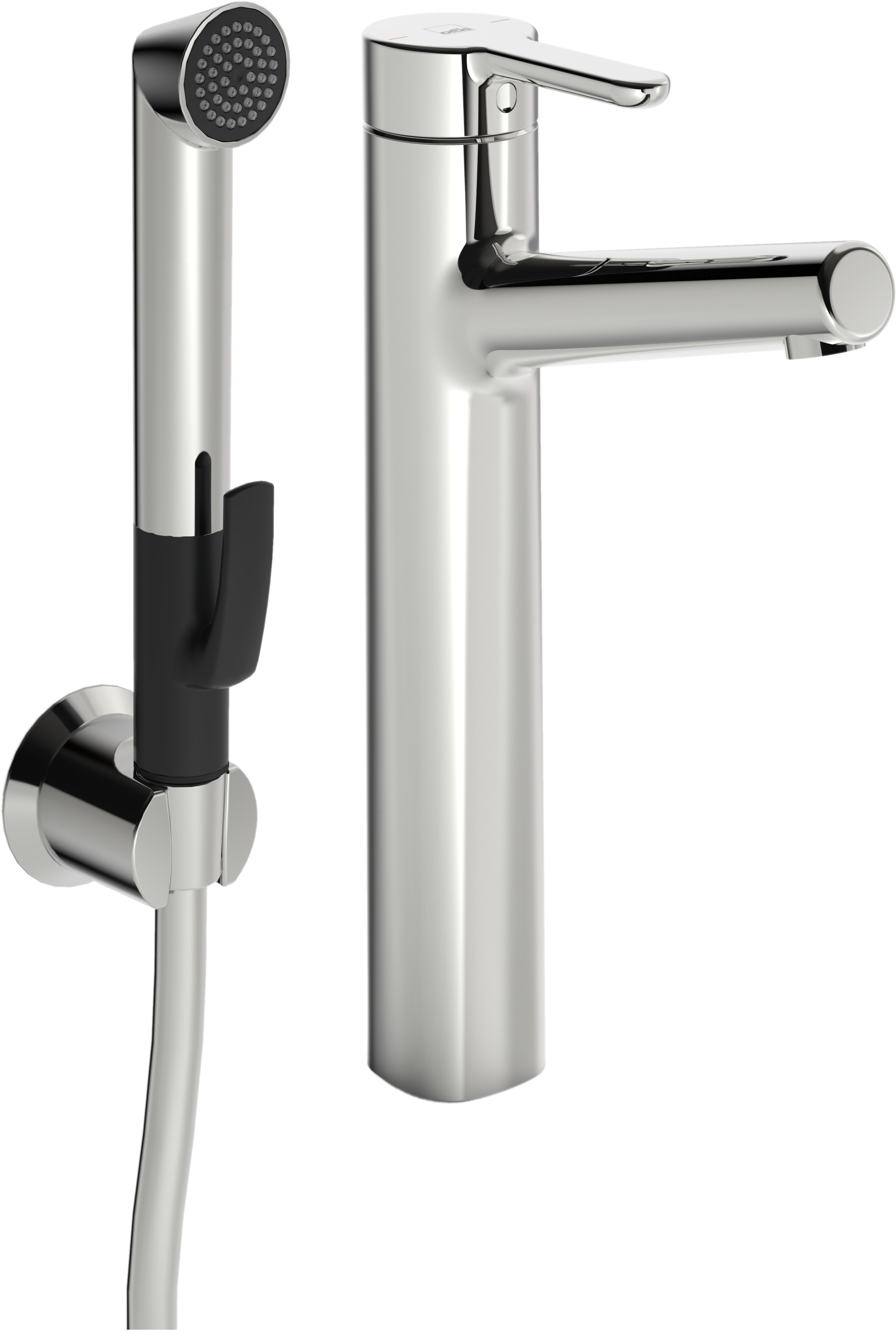 Oras Inspera rubinetto per lavabo con doccetta bidet verticale cromo 3002F