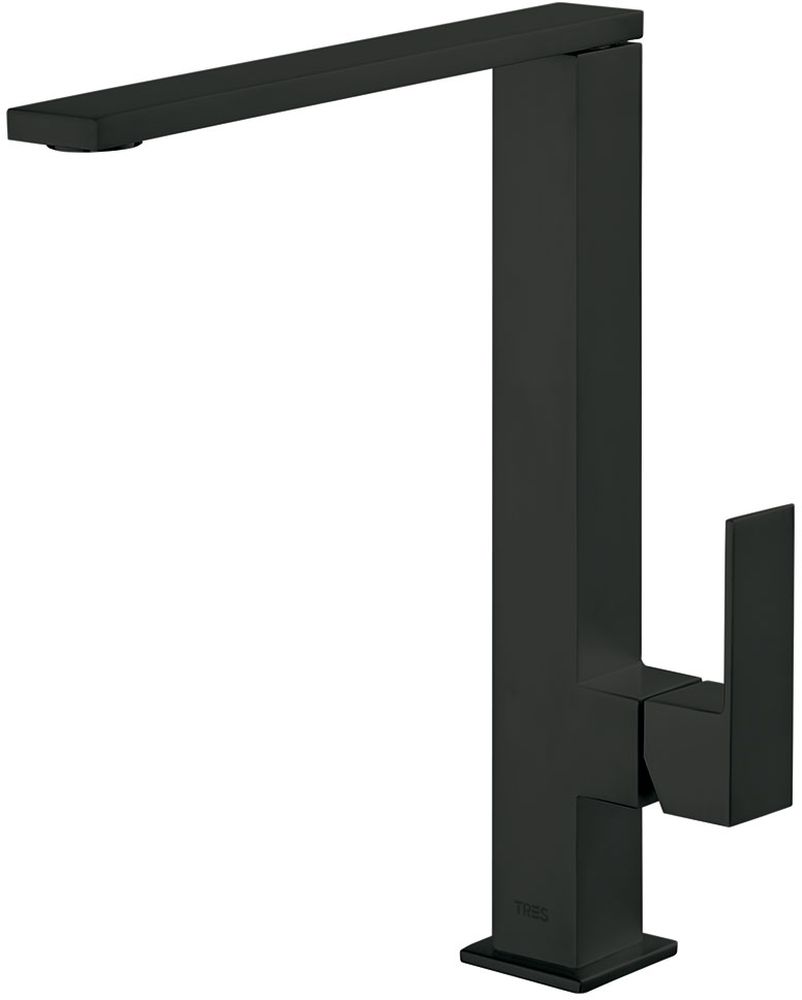 Tres Exclusive rubinetto da cucina verticale nero 006.486.NM