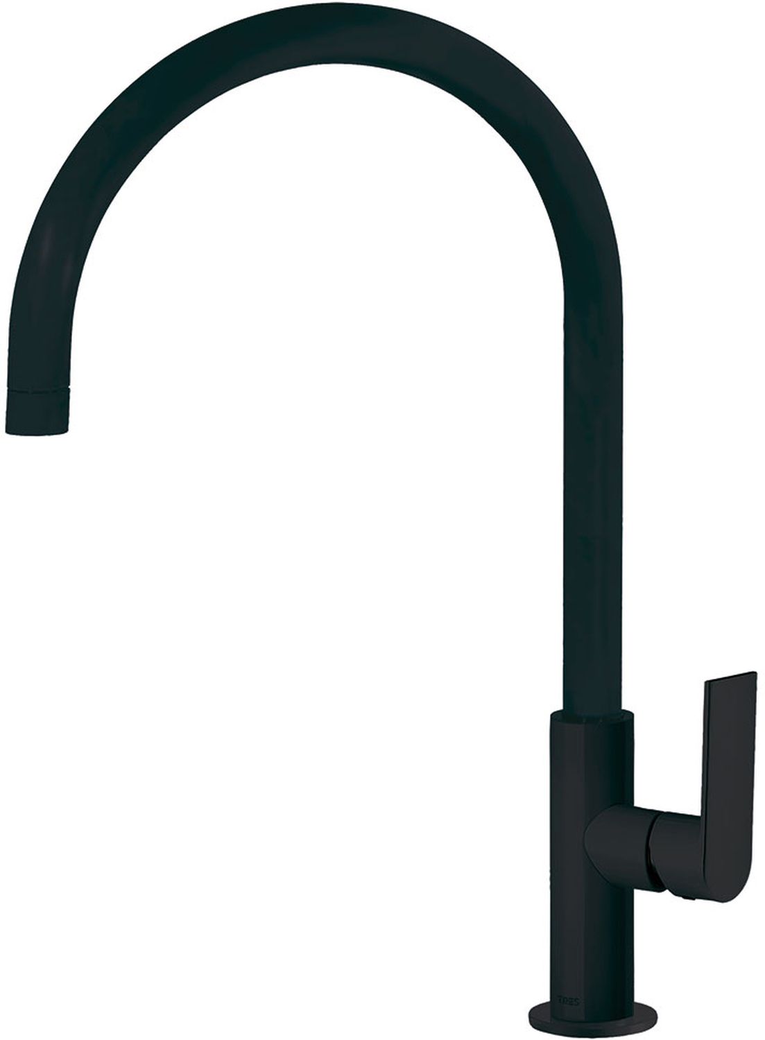 Tres Exclusive rubinetto da cucina verticale nero 200.440.02.NM