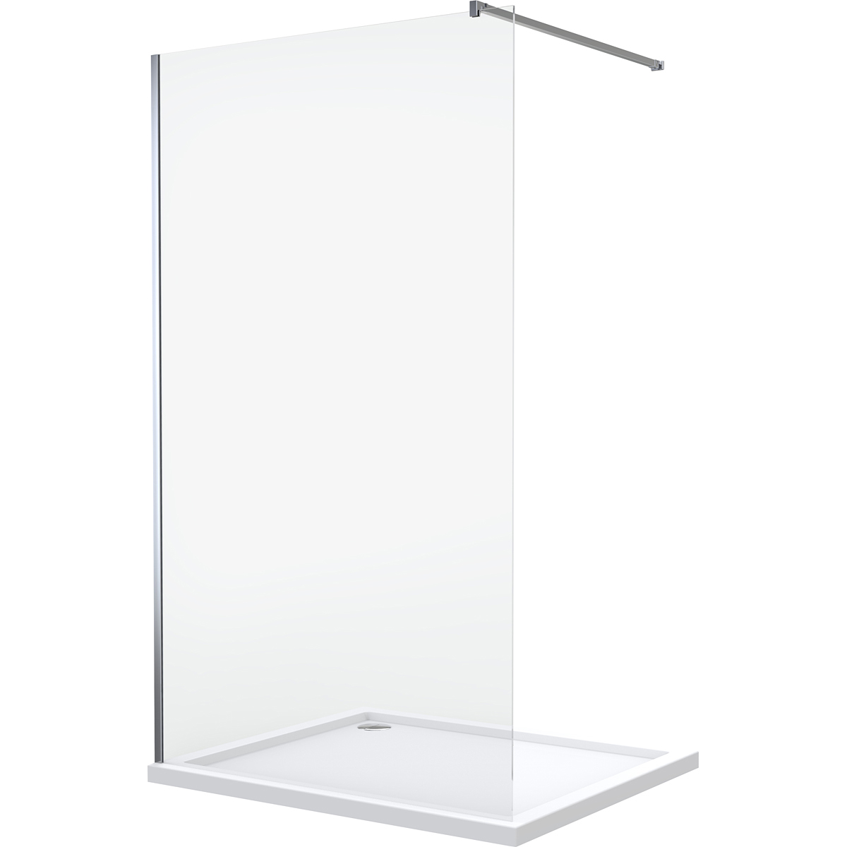 Oltens Vida parete doccia 90 cm cromo lucida/vetro trasparente 22002100