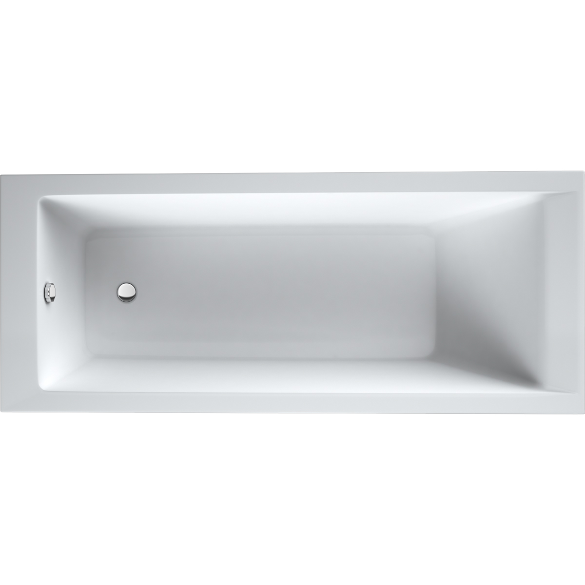 Oltens Langfoss vasca da bagno rettangolare 160x70 cm bianco 10003000
