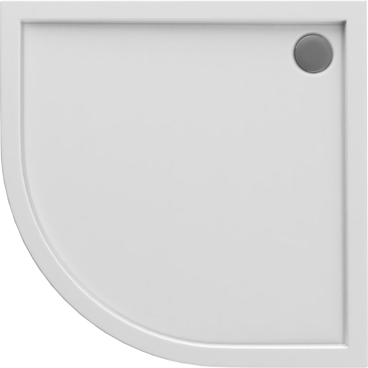 Oltens Superior piatto doccia semicircolare x90 cm bianco 16002000