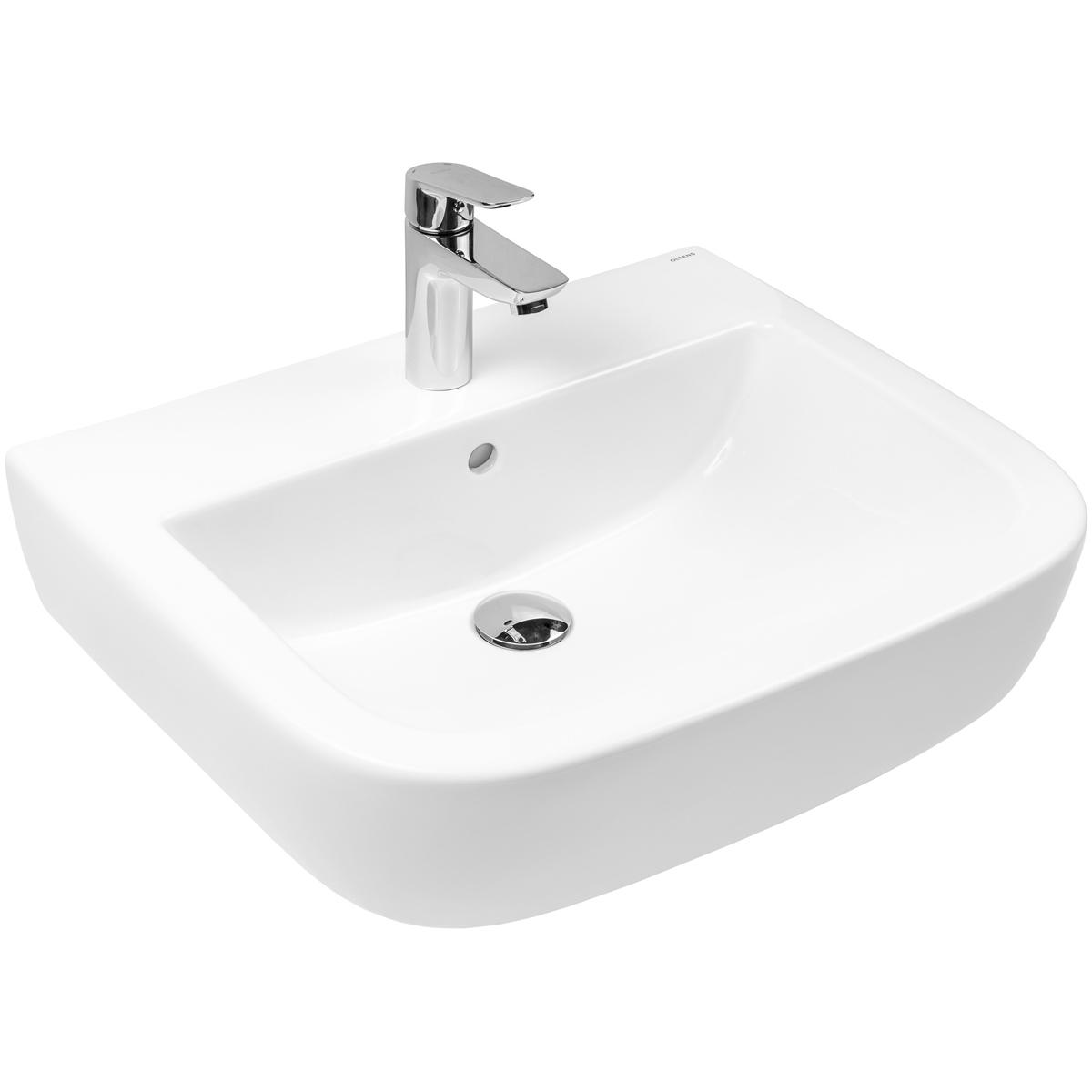 Oltens Vernal lavabo 56x45 cm semicircolare a parete bianco 41502000