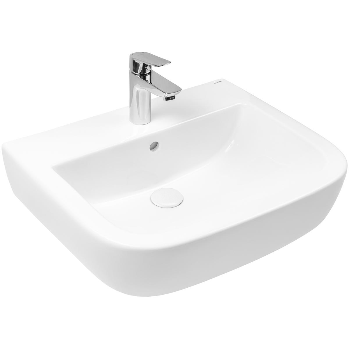Oltens Vernal lavabo 56x45 cm semicircolare a parete bianco 41502000