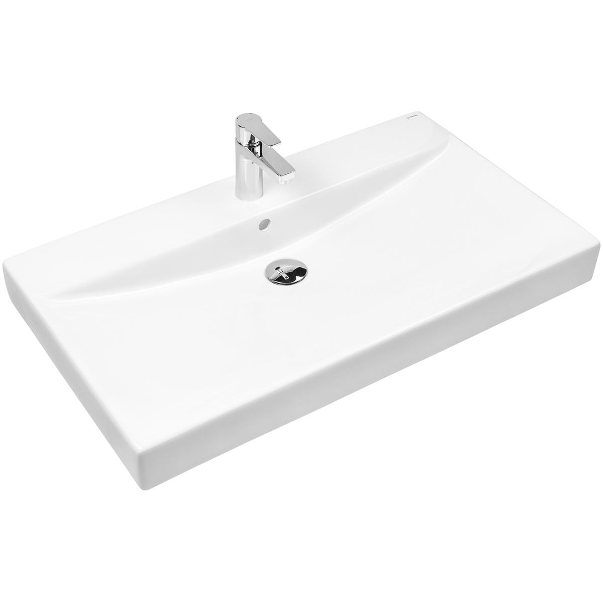 Oltens Hofsa lavabo 80x46 cm rettangolare da appoggio bianco 41306000