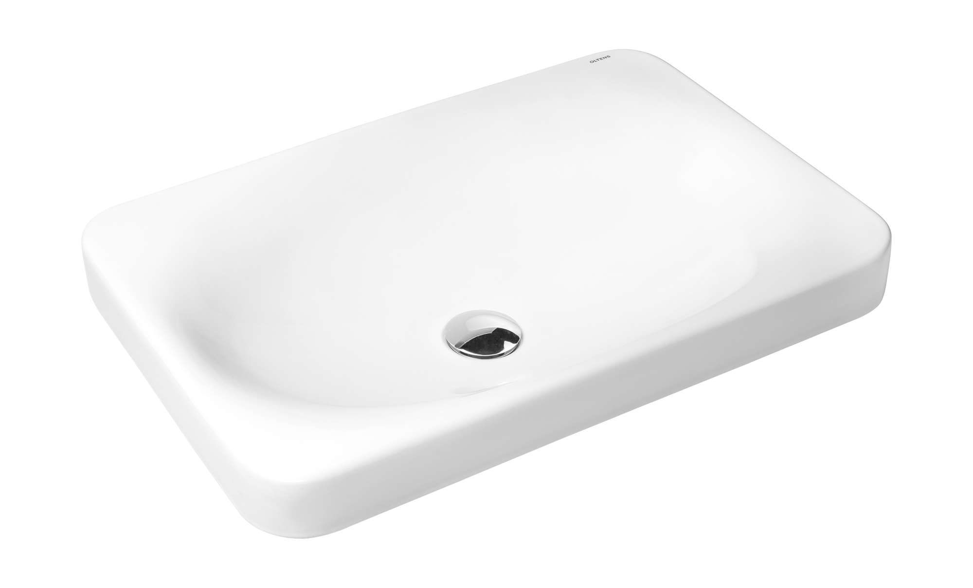 Oltens Kagera lavabo 60x42 cm rettangolare da appoggio bianco 40303000
