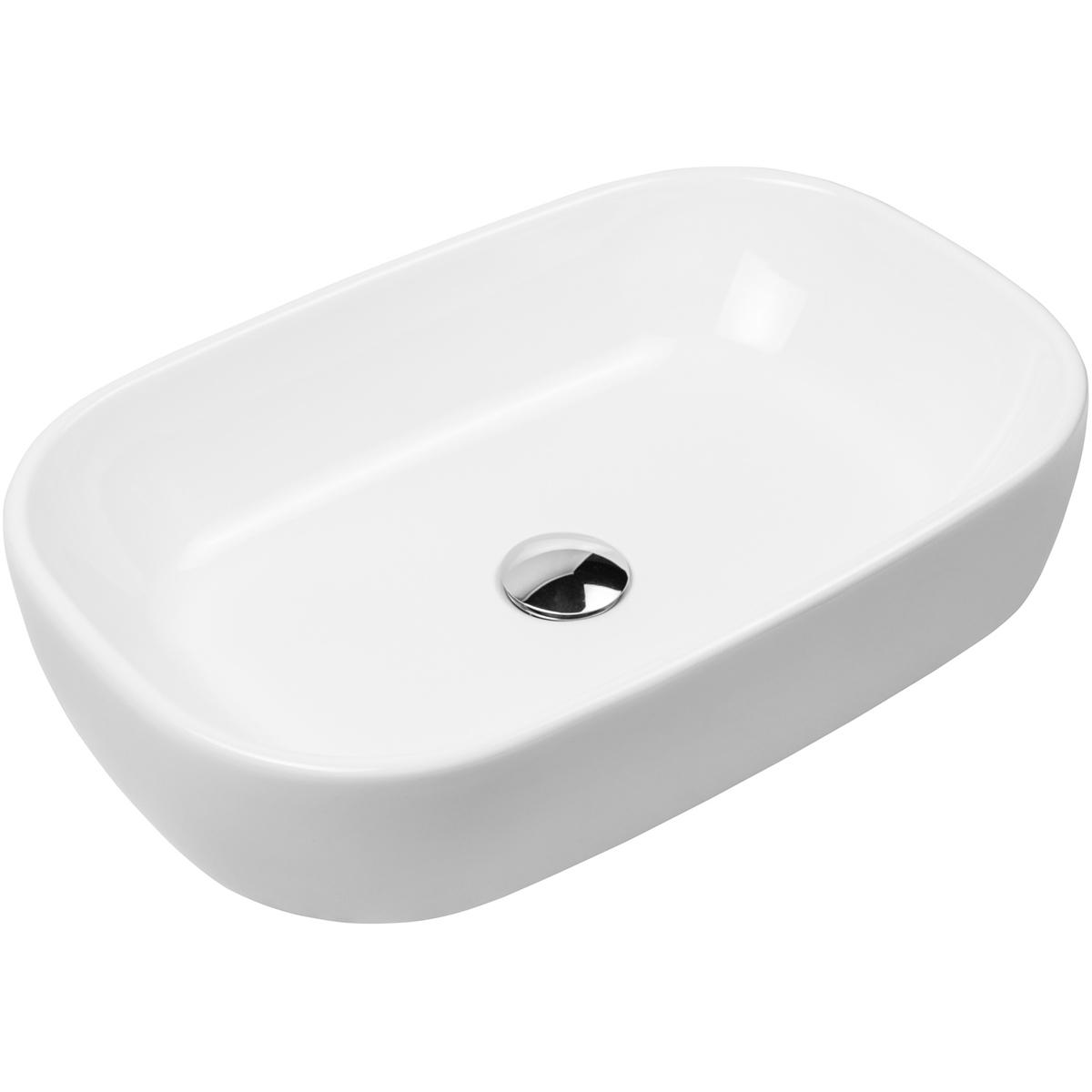 Oltens Jurong lavabo 54x36 cm ovale da appoggio bianco 40304000