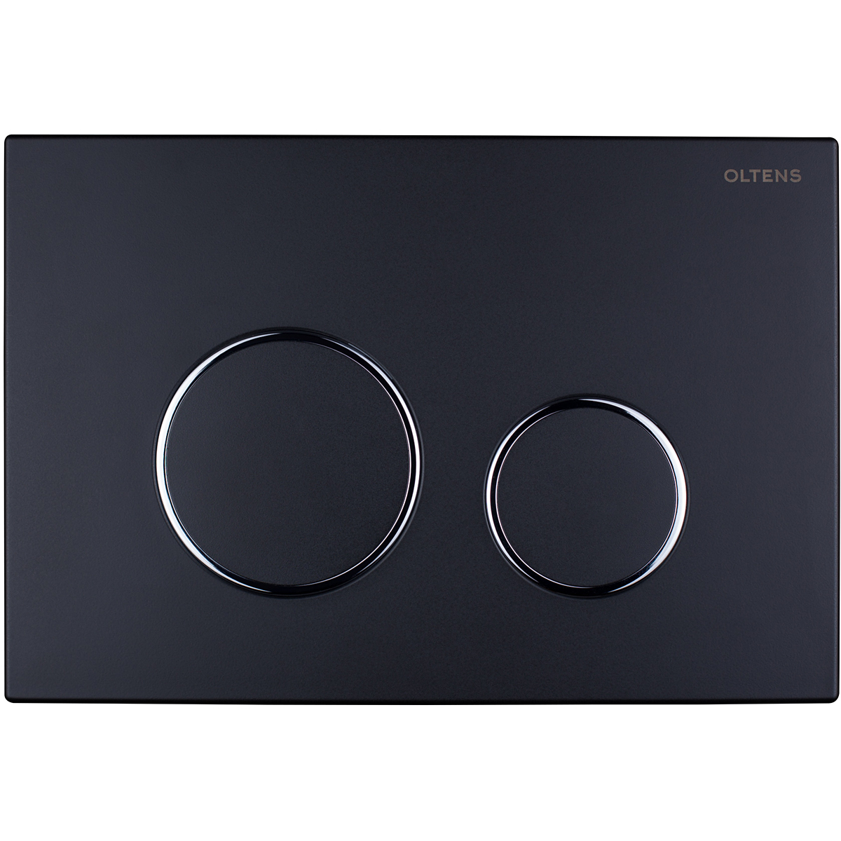 Oltens Lule placca di comando per WC nero opaco/cromo/nero opaco 57102300