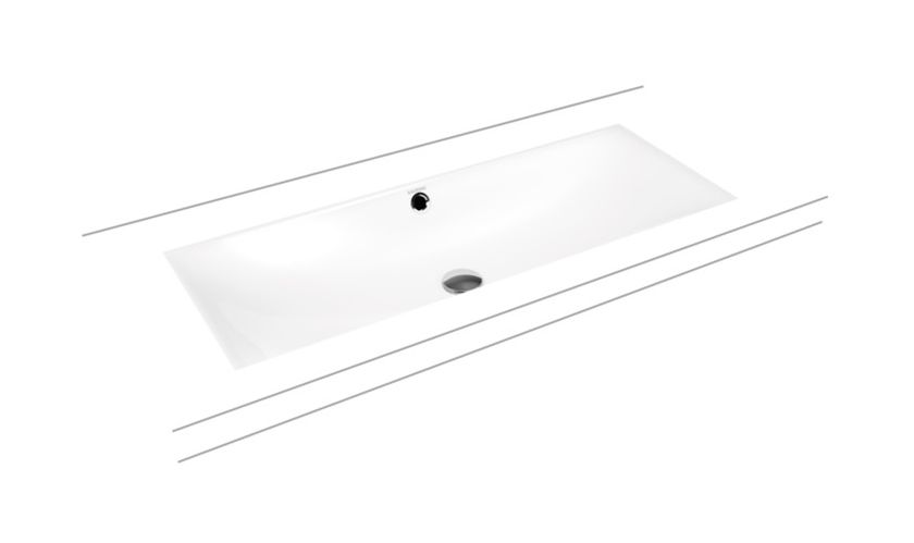 Kaldewei Silenio lavabo 93.4x39.1 cm rettangolare sottopiano bianco 906106313001