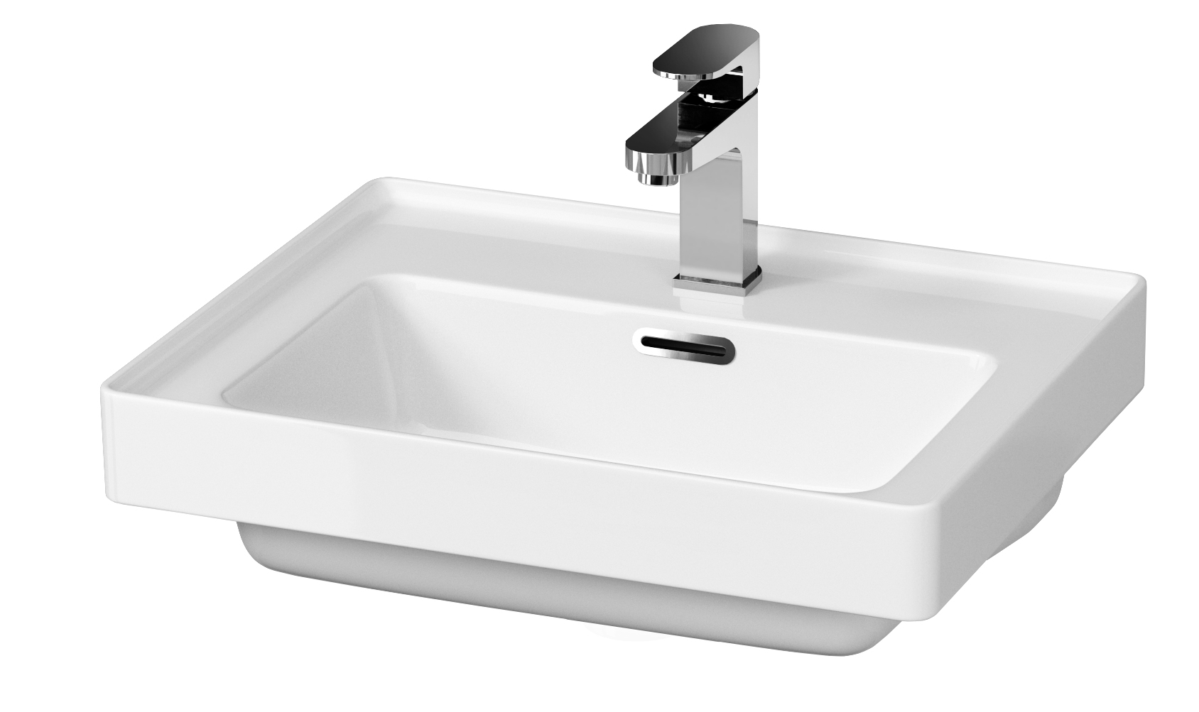 Cersanit Crea lavabo 50.5x40 cm rettangolare da mobile bianco K114-005