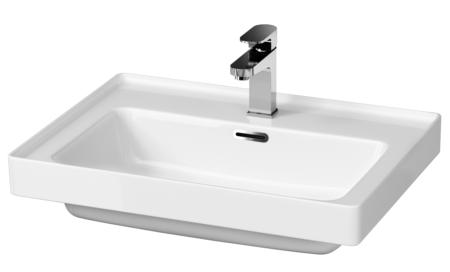 Cersanit Crea lavabo 60x44.5 cm rettangolare da mobile bianco K114-006