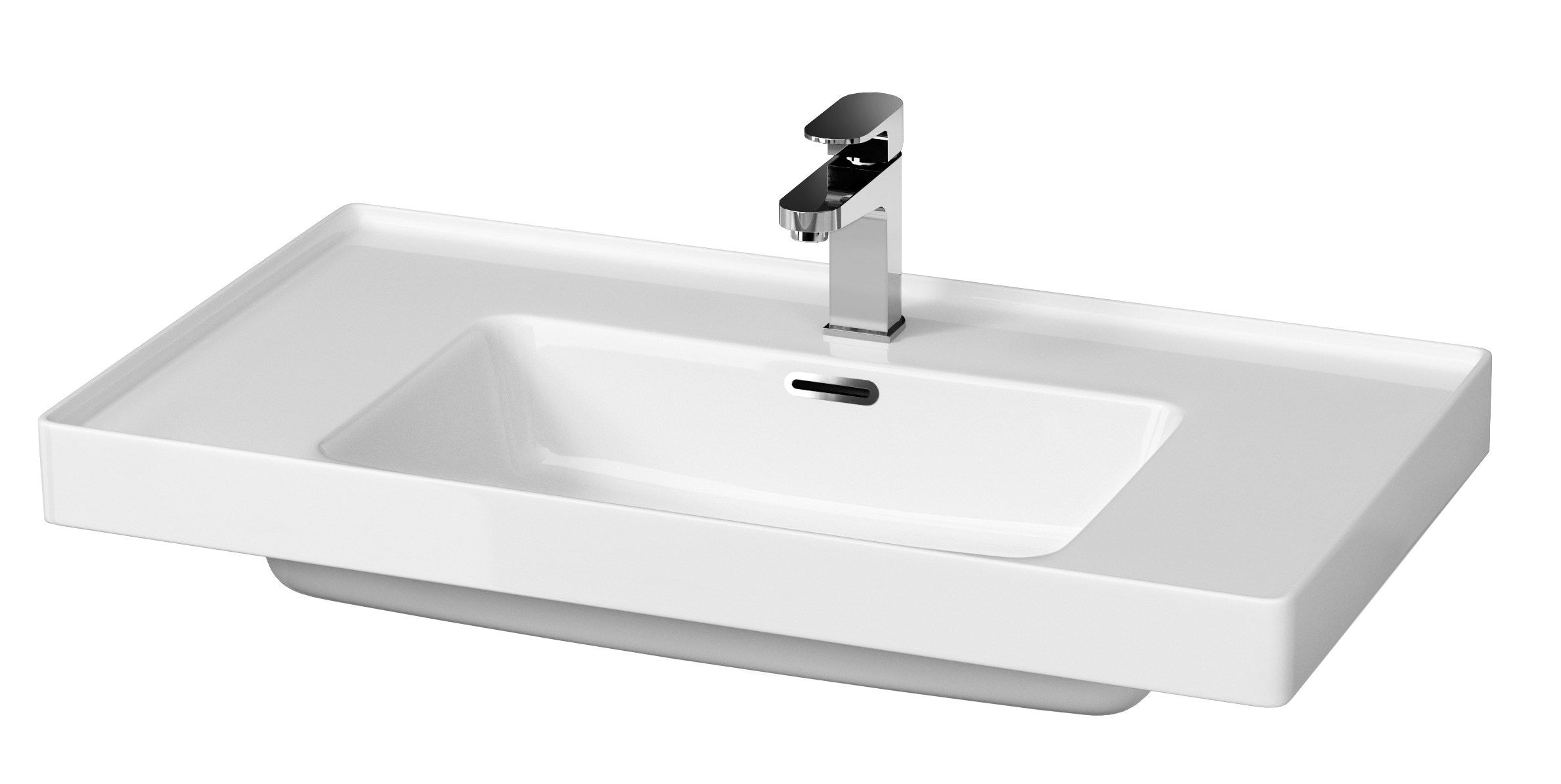 Cersanit Crea lavabo 80.5x45.5 cm rettangolare da mobile bianco K114-017